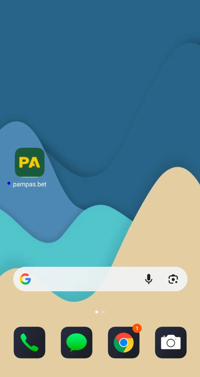 Inicia la aplicación y accede a las apuestas deportivas y al casino de Pampas en tu Android.