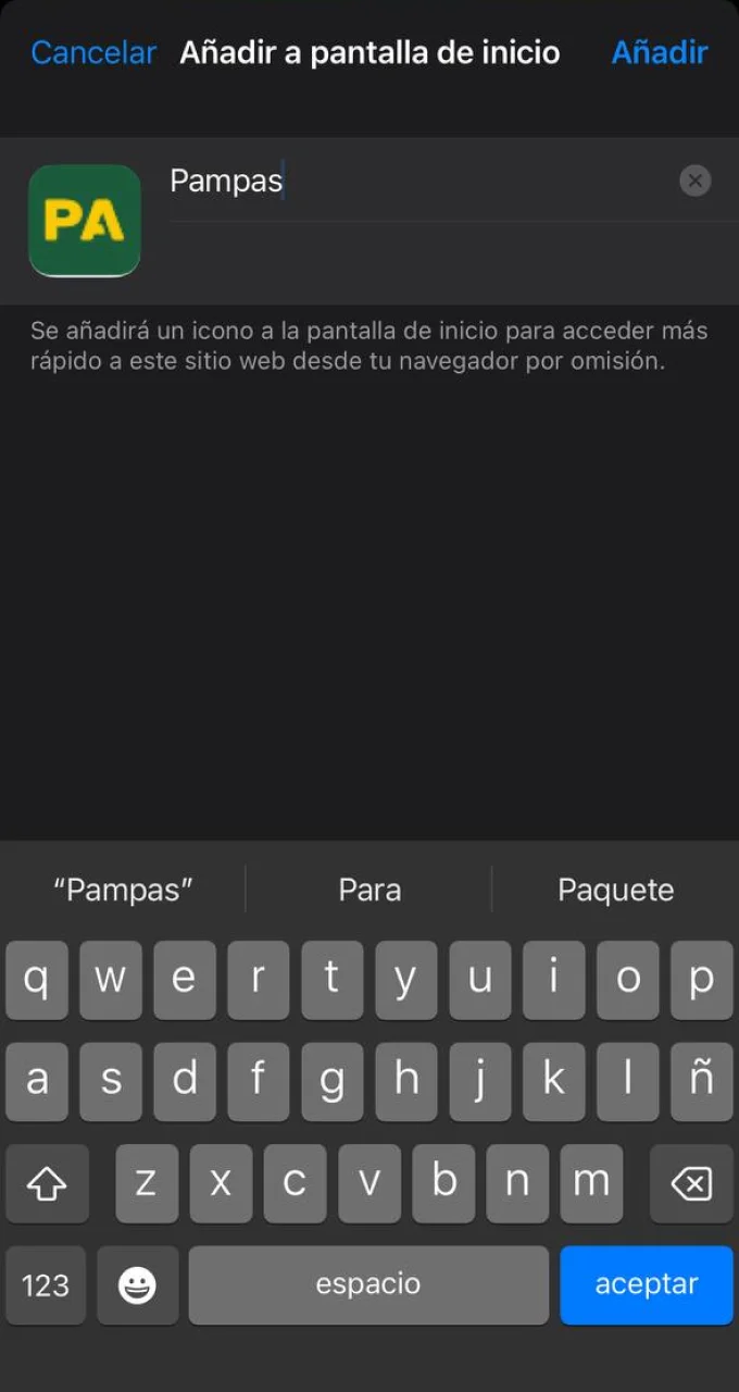 Finaliza la instalación y ve a la sección de tragamonedas en la aplicación Pampas Bet.