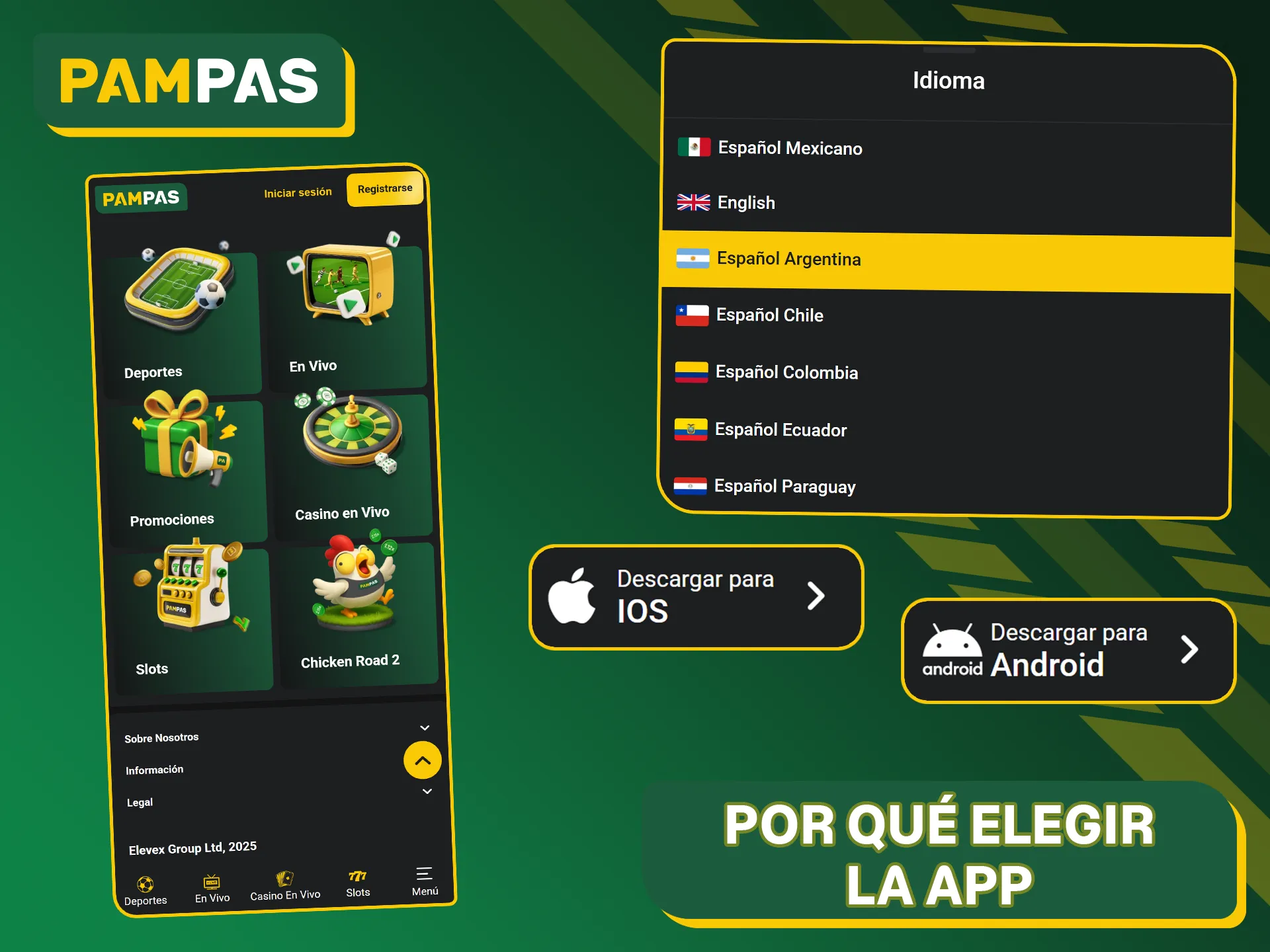 La aplicación en español Pampas Bet ofrece apuestas seguras en casinos y pagos locales con bonificaciones.