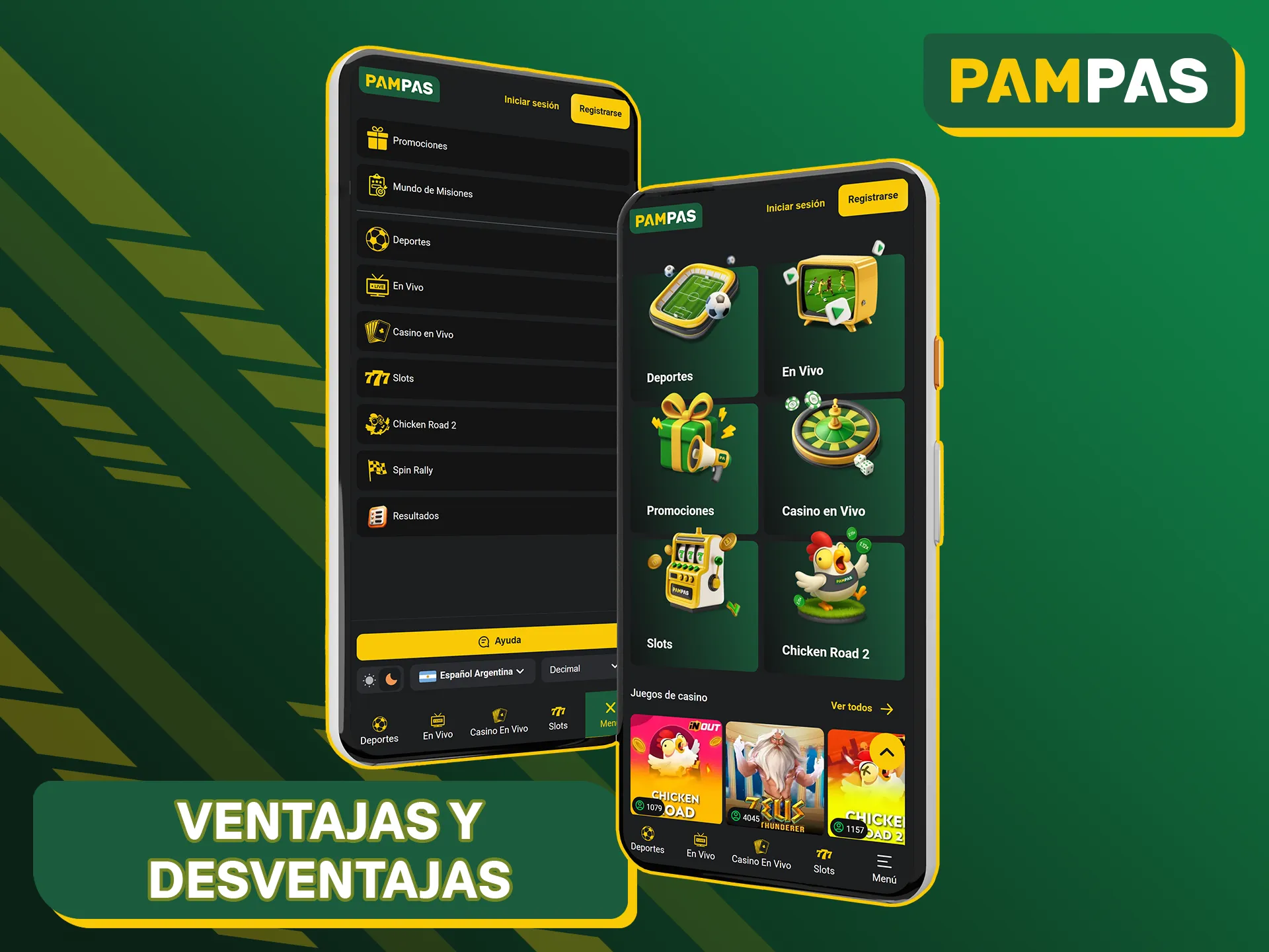 Descubra las ventajas y desventajas de la aplicación móvil Pampas Bet.