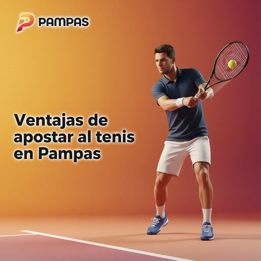 Banner de Pampas: apuestas de tenis con cuotas competitivas, en vivo por punto, cash out, combinadas ATP/WTA y soporte local.
